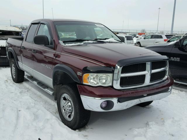 3D7KU28D13G823915 - 2003 DODGE RAM 2500 S MAROON photo 1