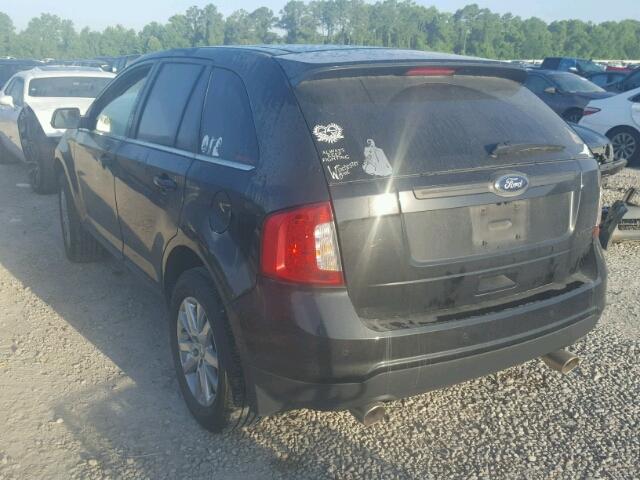 2FMDK3KC1DBB21267 - 2013 FORD EDGE LIMIT BLACK photo 3