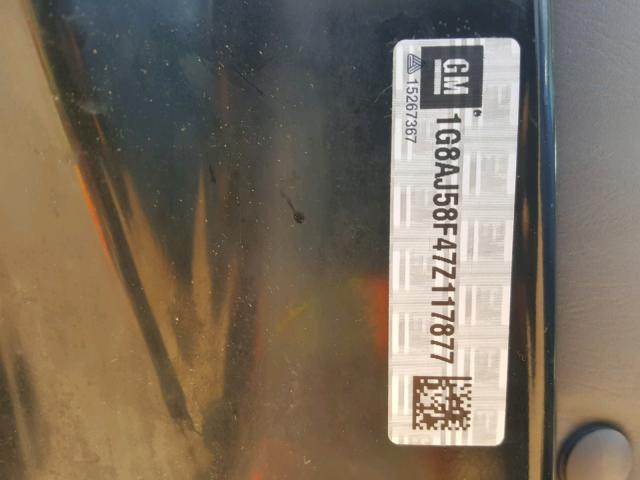 1G8AJ58F47Z117877 - 2007 SATURN ION LEVEL ლურჯი ფოტო 10