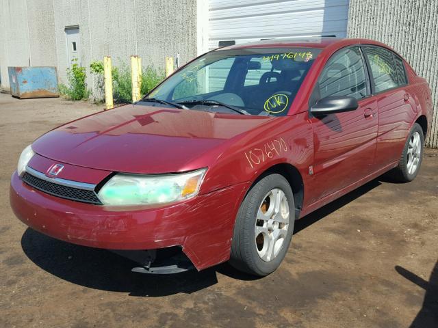 1G8AJ52F24Z217836 - 2004 SATURN ION LEVEL მუქწითელი ფოტო 2