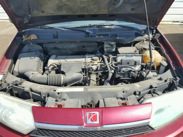 1G8AJ52F24Z217836 - 2004 SATURN ION LEVEL მუქწითელი ფოტო 7