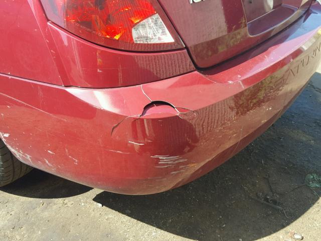 1G8AJ52F24Z217836 - 2004 SATURN ION LEVEL მუქწითელი ფოტო 9