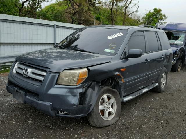 2HKYF18406H551782 - 2006 HONDA PILOT EX BLACK photo 2