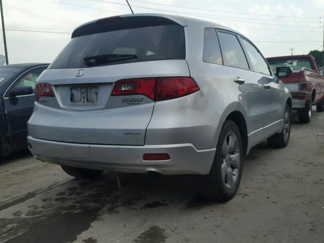 5J8TB18577A023665 - 2007 ACURA RDX TECHNO SILVER photo 4