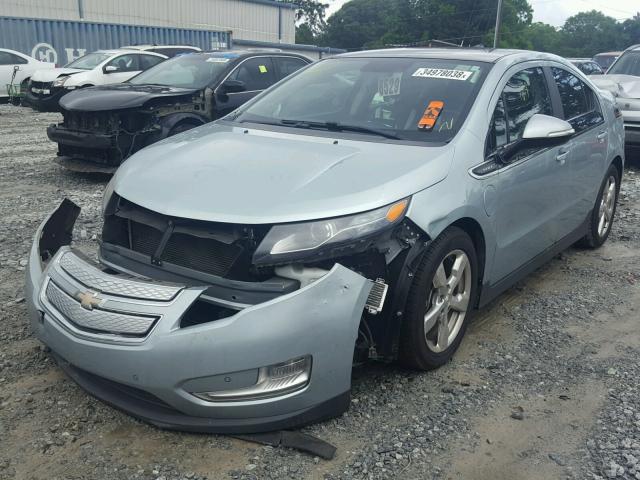 1G1RD6E43CU102277 - 2012 CHEVROLET VOLT BLUE photo 2