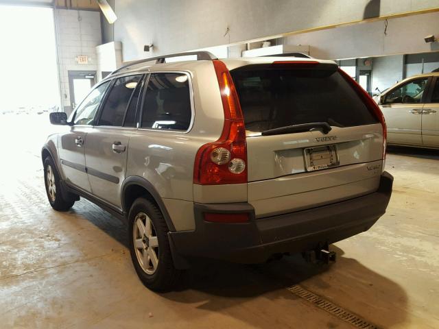 YV1CZ59H241062745 - 2004 VOLVO XC90 SILVER photo 3