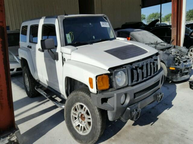 5GTEN13E588165245 - 2008 HUMMER H3 WHITE photo 1