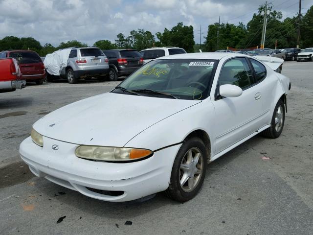 1G3NL12E5YC352562 - 2000 OLDSMOBILE ALERO GL WHITE photo 2