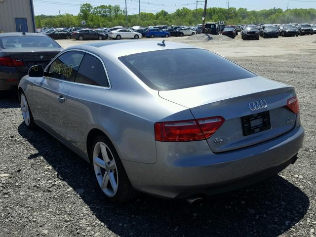 WAUDK78T49A015107 - 2009 AUDI A5 QUATTRO SILVER photo 3