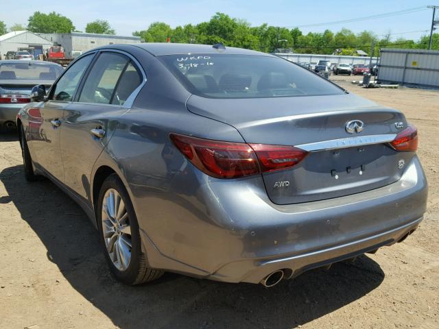 JN1EV7AR0JM439547 - 2018 INFINITI Q50 LUXE BLACK photo 3