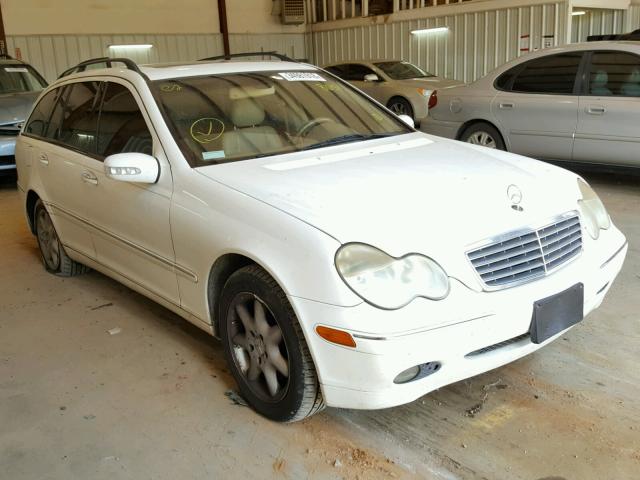 WDBRH61J83F328051 - 2003 MERCEDES-BENZ C 240 SPOR WHITE photo 1