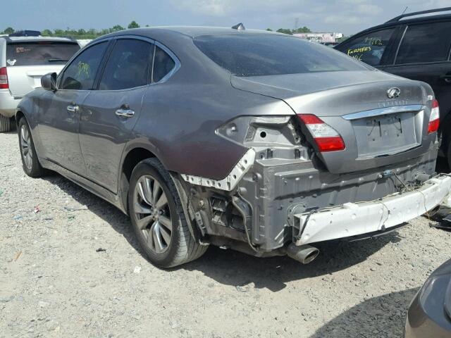 JN1BY1AP9DM512618 - 2013 INFINITI M37 SILVER photo 3