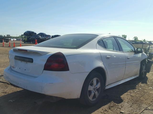 2G2WP552X61278144 - 2006 PONTIAC GRAND PRIX WHITE photo 4