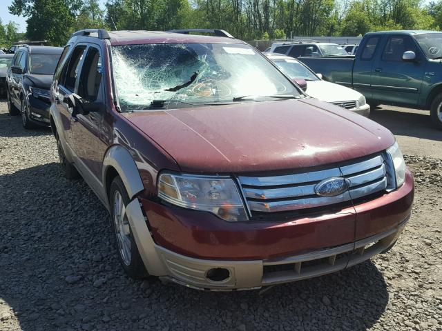 1FMDK08W48GA17760 - 2008 FORD TAURUS X E RED photo 1