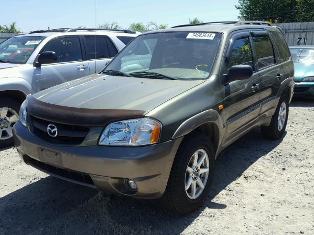 4F2YU081X2KM51058 - 2002 MAZDA TRIBUTE LX GREEN photo 2