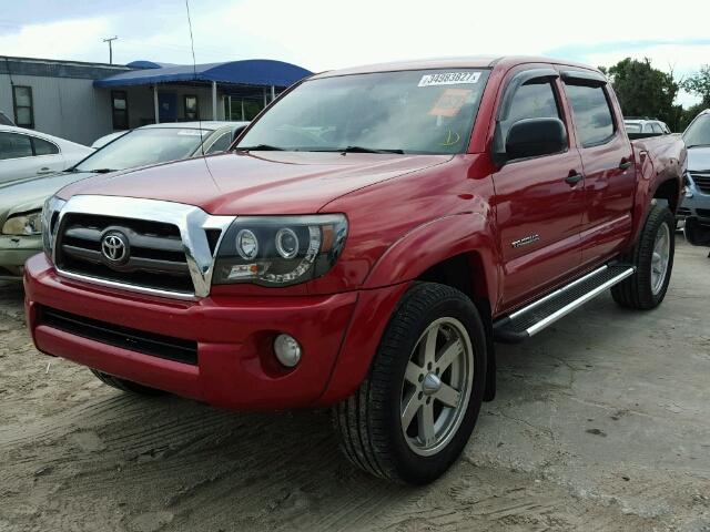 3TMJU62N09M090247 - 2009 TOYOTA TACOMA RED photo 2