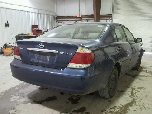 4T1BE32KX5U093857 - 2005 TOYOTA CAMRY LE ლურჯი ფოტო 4