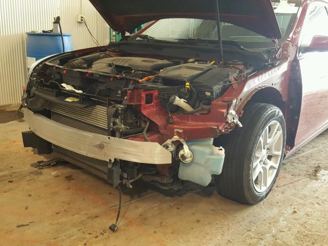 1G11D5SR4DF342175 - 2013 CHEVROLET MALIBU 1LT 红色 照片 9