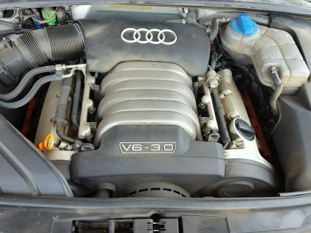 WAULT68E82A158930 - 2002 AUDI A4 3.0 QUA SILVER photo 7