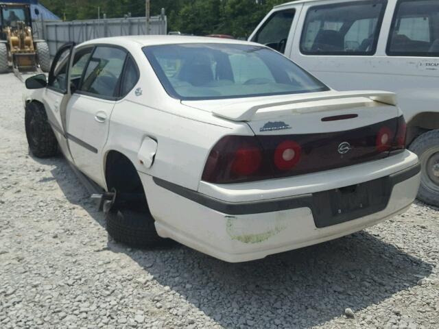 2G1WF52E539449417 - 2003 CHEVROLET IMPALA WHITE photo 3