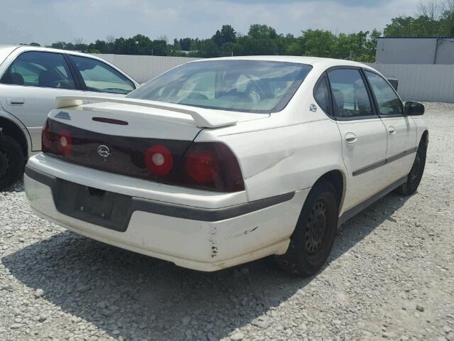 2G1WF52E539449417 - 2003 CHEVROLET IMPALA WHITE photo 4