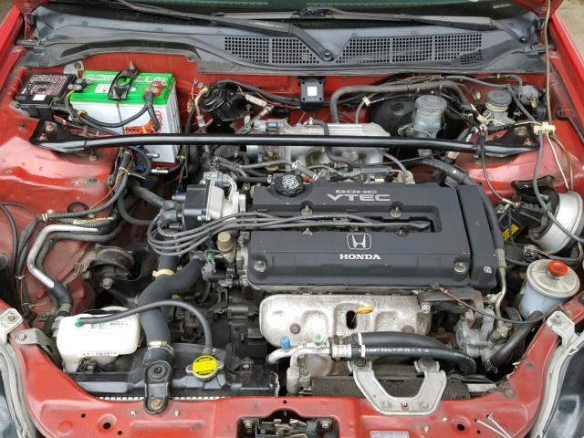 1HGEM115XYL042004 - 2000 HONDA CIVIC SI RED photo 7