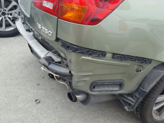 JTHBK262182063730 - 2008 LEXUS IS 250 GREEN photo 9