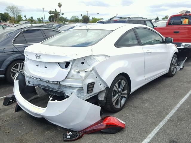 KMHDH6AHXEU027719 - 2014 HYUNDAI ELANTRA CO WHITE photo 4