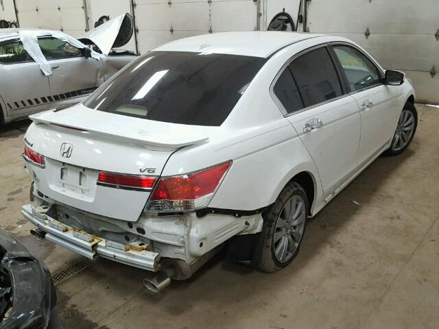 1HGCP3F89CA037524 - 2012 HONDA ACCORD EXL WHITE photo 4