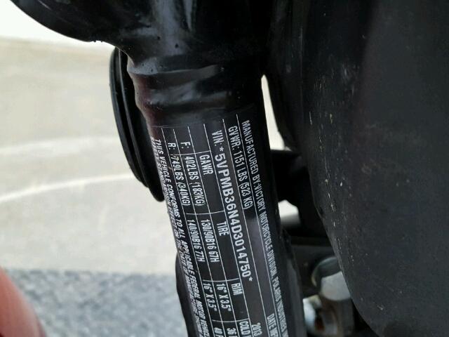 5VPMB36N4D3014750 - 2013 VICTORY MOTORCYCLES JUDGE Қызыл фото 19