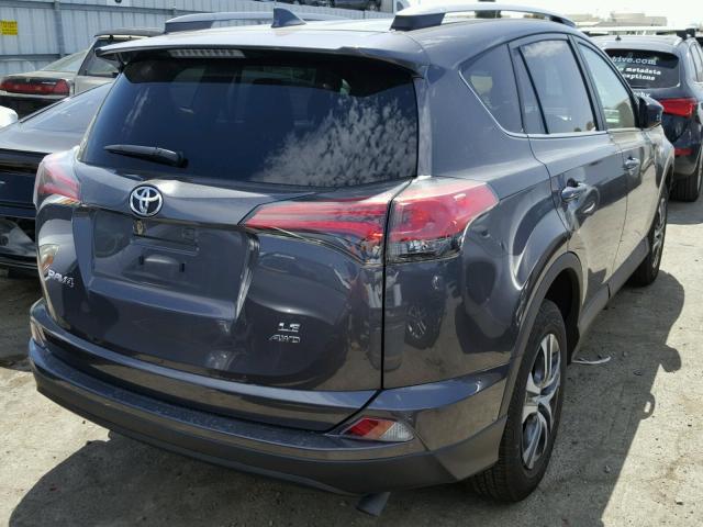 2T3BFREV5HW642544 - 2017 TOYOTA RAV4 LE GRAY photo 4