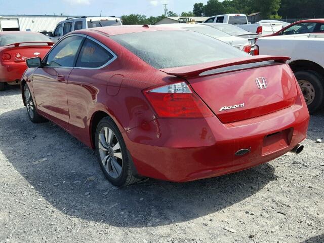 1HGCS1B85AA010827 - 2010 HONDA ACCORD RED photo 3