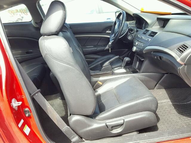 1HGCS1B85AA010827 - 2010 HONDA ACCORD RED photo 5