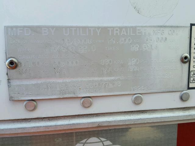 1UYVS25359U607713 - 2009 UTILITY REEFER WHITE photo 10