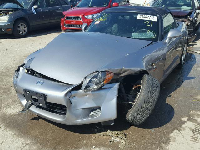 JHMAP11413T002932 - 2003 HONDA S2000 GRAY photo 2