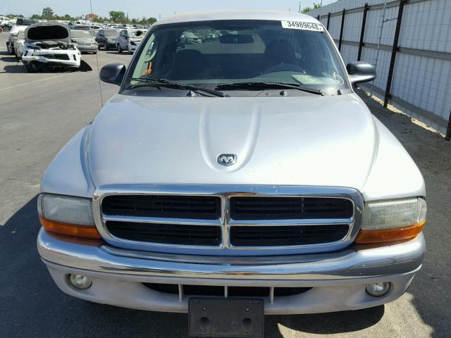 1D7GL42N93S280991 - 2003 DODGE DAKOTA SLT SILVER photo 9