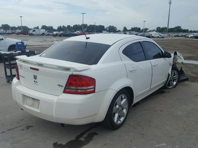 1B3LC76MX8N163519 - 2008 DODGE AVENGER R/ WHITE photo 4