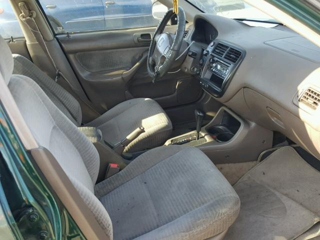 2HGEJ6617YH574738 - 2000 HONDA CIVIC BASE GREEN photo 5