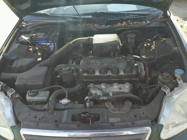 2HGEJ6617YH574738 - 2000 HONDA CIVIC BASE GREEN photo 7