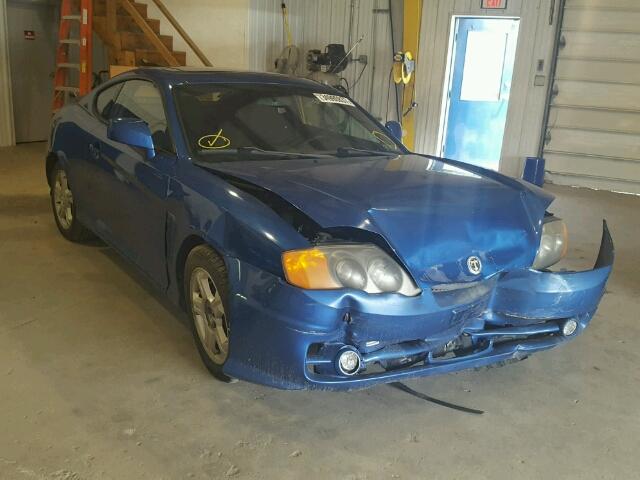 KMHHM65DX4U116290 - 2004 HYUNDAI TIBURON BLUE photo 1