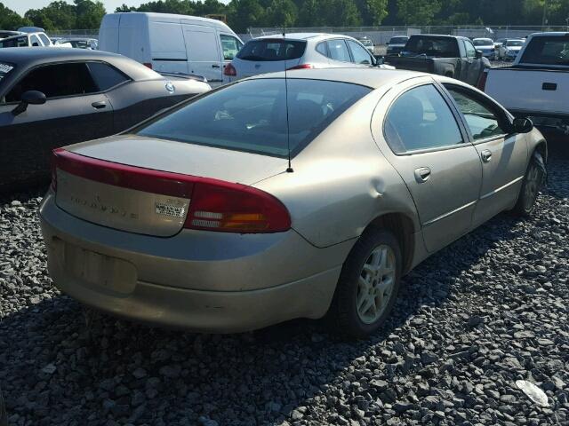2B3HD46R02H197885 - 2002 DODGE INTREPID S ოქროსფერი ფოტო 4
