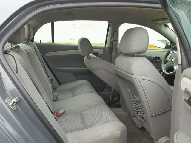 1G1ZG57B294150830 - 2009 CHEVROLET MALIBU LS GRAY photo 6