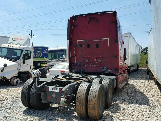 1FUJGLDR4CLBD7477 - 2012 FREIGHTLINER CASCADIA 1 BURGUNDY photo 4