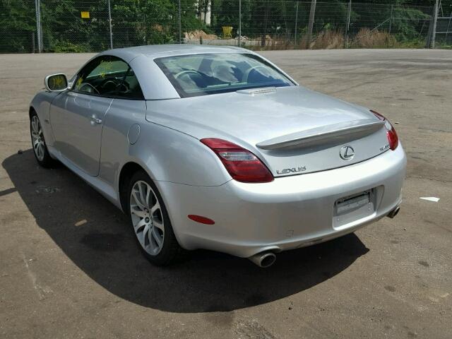 JTHFN45Y199020623 - 2009 LEXUS SC 430 SILVER photo 3