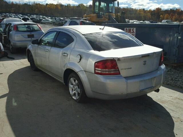 1B3LC46K48N623612 - 2008 DODGE AVENGER SE SILVER photo 3