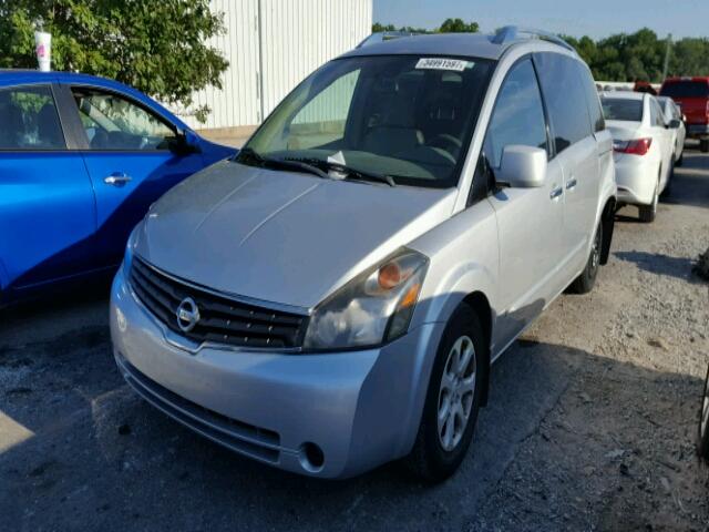 5N1BV28U58N123610 - 2008 NISSAN QUEST S SILVER photo 2