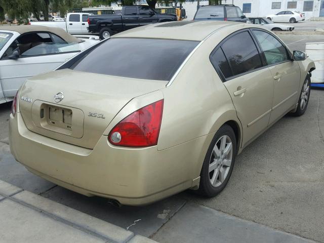 1N4BA41E84C889521 - 2004 NISSAN MAXIMA SE GOLD photo 4