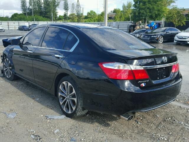 1HGCR2F53EA307697 - 2014 HONDA ACCORD SPO BLACK photo 3