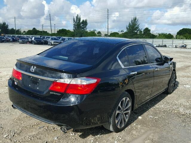 1HGCR2F53EA307697 - 2014 HONDA ACCORD SPO BLACK photo 4