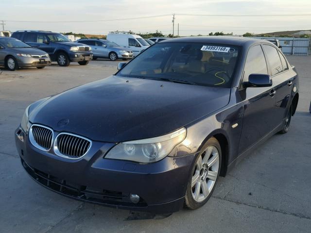 WBANB33554B111031 - 2004 BMW 545 I BLUE photo 2